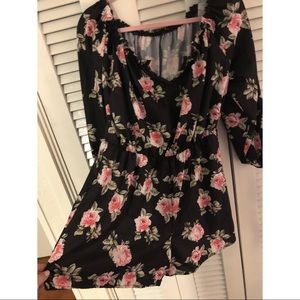 Floral Off the shoulder Romper